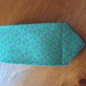 IZOD men’s aqua silk Fish tie